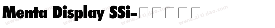 Menta Display SSi字体转换
